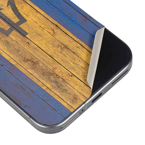 Barbados Flag Dark Wood Google Pixel 9 Skin